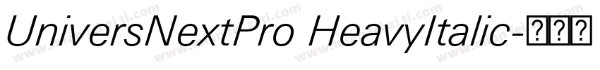 UniversNextPro HeavyItalic字体转换